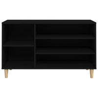 Scarpiera Nera 102x36x60 cm in Legno Multistrato 819741