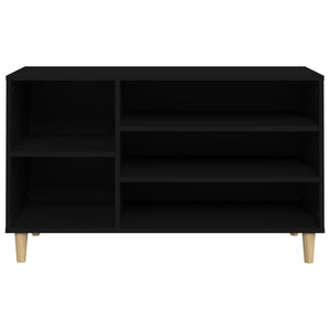 Scarpiera Nera 102x36x60 cm in Legno Multistrato 819741