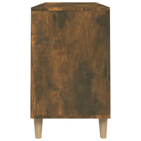 Scarpiera Rovere Fumo 102x36x60 cm in Legno Multistrato 819745