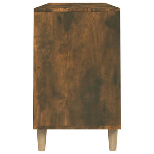 Scarpiera Rovere Fumo 102x36x60 cm in Legno Multistrato 819745