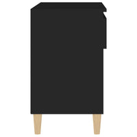 Scarpiera Nera 70x36x60 cm in Legno Multistrato 819757