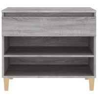 Scarpiera Grigio Sonoma 70x36x60 cm in Legno Multistrato