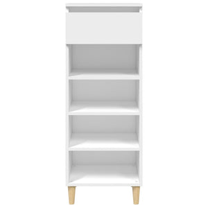 Scarpiera Bianca 40x36x105 cm in Legno Multistrato 819772