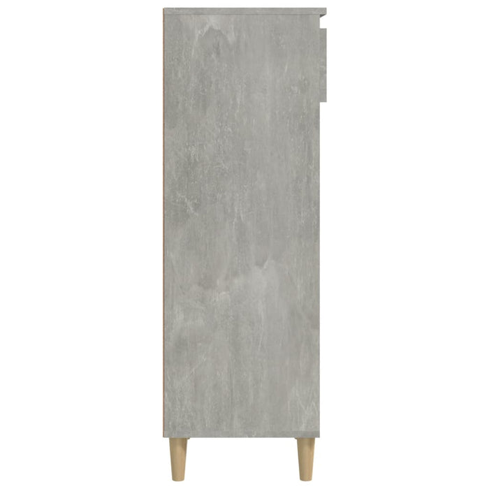 Scarpiera Grigio Cemento 40x36x105 cm in Legno Multistrato 819776