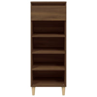 Scarpiera Rovere Marrone 40x36x105 cm in Legno Multistrato 819779