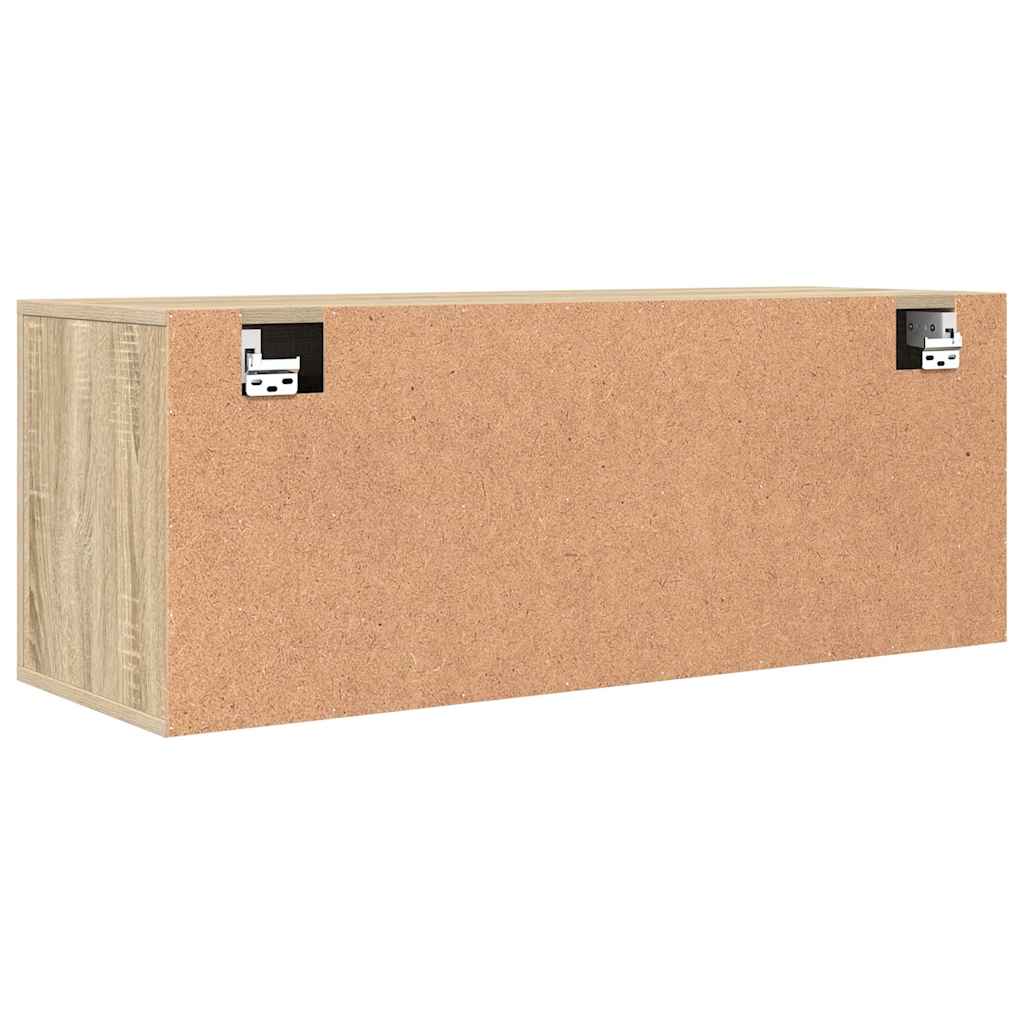 Scarpiera a Muro Rovere Sonoma 100x35x38cm in Legno Multistrato cod mxl 50481
