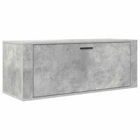 Scarpiera a Muro Grigio Cemento100x35x38cm in Legno Multistrato cod mxl 49124