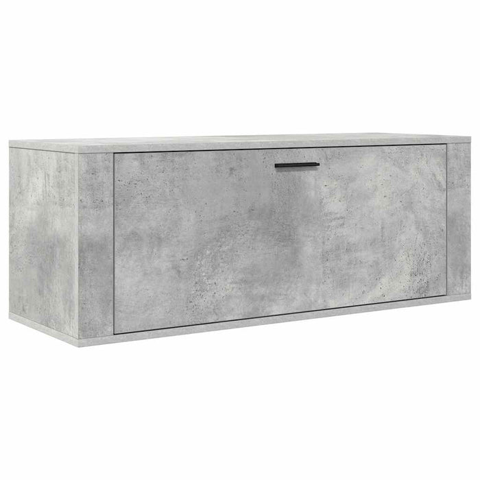 Scarpiera a Muro Grigio Cemento100x35x38cm in Legno Multistrato cod mxl 49124