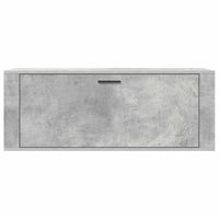 Scarpiera a Muro Grigio Cemento100x35x38cm in Legno Multistrato cod mxl 49124