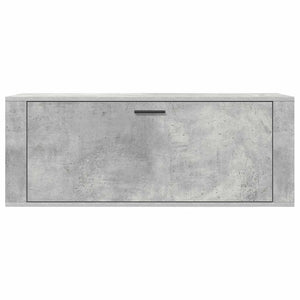 Scarpiera a Muro Grigio Cemento100x35x38cm in Legno Multistrato cod mxl 49124