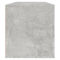 Scarpiera a Muro Grigio Cemento100x35x38cm in Legno Multistrato 821024