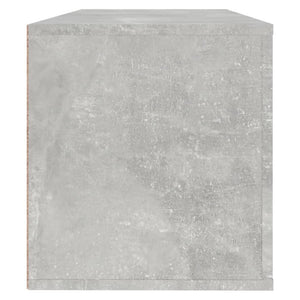 Scarpiera a Muro Grigio Cemento100x35x38cm in Legno Multistrato 821024