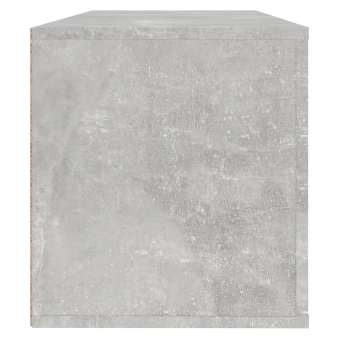 Scarpiera a Muro Grigio Cemento100x35x38cm in Legno Multistrato 821024