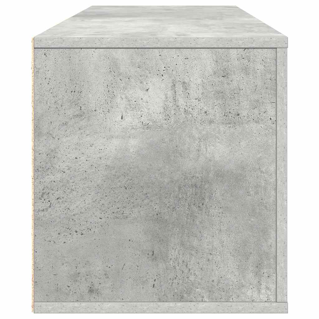 Scarpiera a Muro Grigio Cemento100x35x38cm in Legno Multistrato 821024