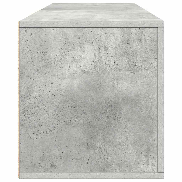 Scarpiera a Muro Grigio Cemento100x35x38cm in Legno Multistrato 821024