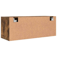 Scarpiera a Muro rovere fumo 100x35x38cm in Legno Multistrato 821025