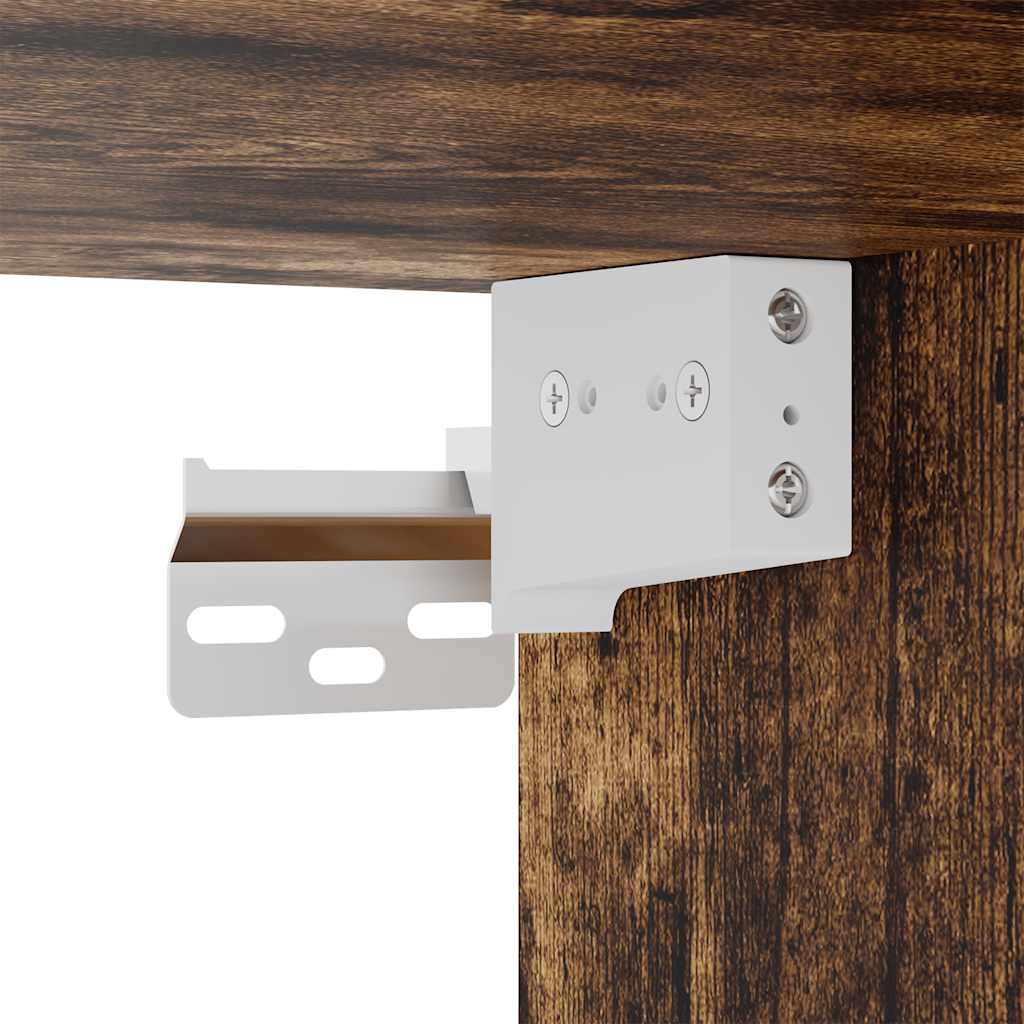 Scarpiera a Muro rovere fumo 100x35x38cm in Legno Multistrato 821025