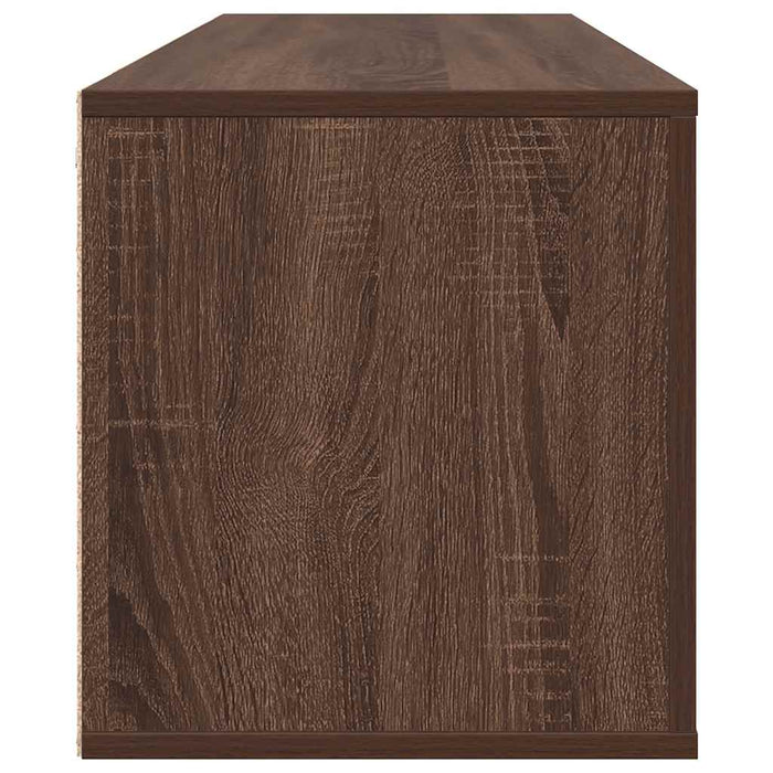 Scarpiera a Muro Rovere Marrone100x35x38cm in Legno Multistrato 821027