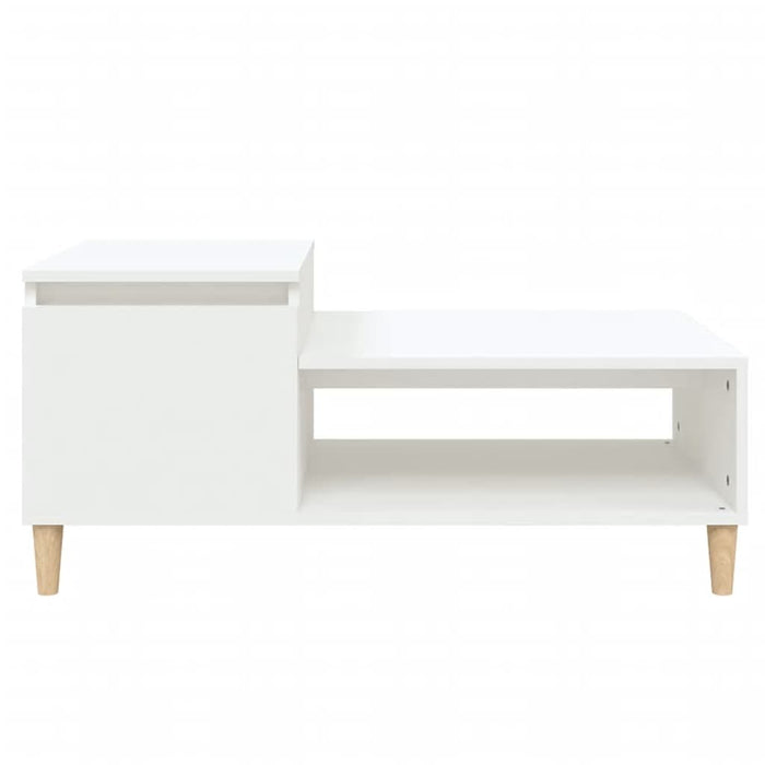 Tavolino da Salotto Bianco 100x50x45 cm in Legno Multistrato 821124