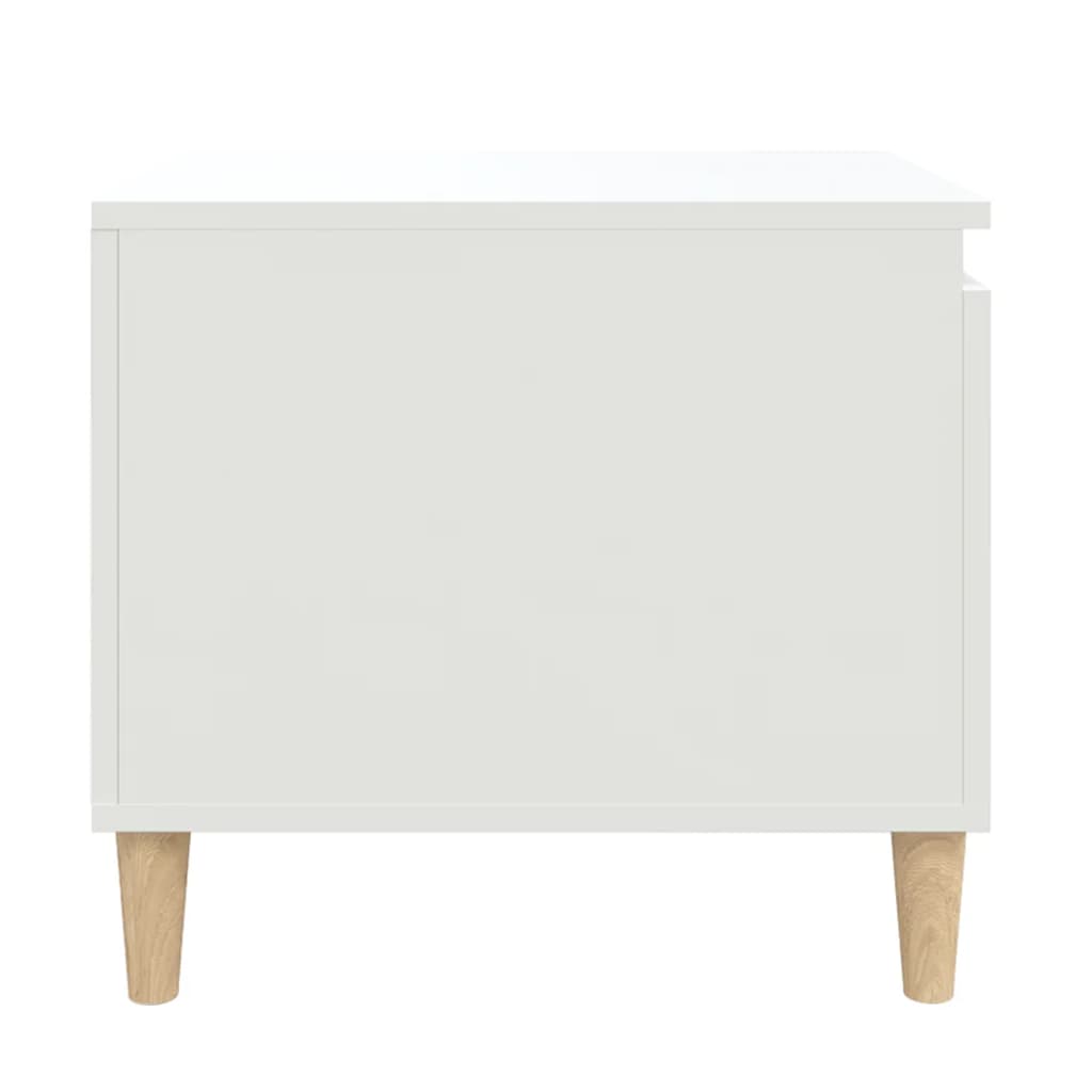 Tavolino da Salotto Bianco 100x50x45 cm in Legno Multistrato 821124
