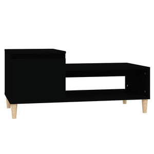 Tavolino da Salotto Nero 100x50x45 cm in Legno Multistrato cod mxl 26103