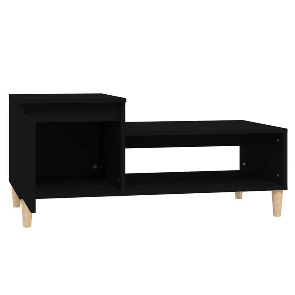 Tavolino da Salotto Nero 100x50x45 cm in Legno Multistrato cod mxl 26103