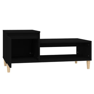 Tavolino da Salotto Nero 100x50x45 cm in Legno Multistrato cod mxl 26103