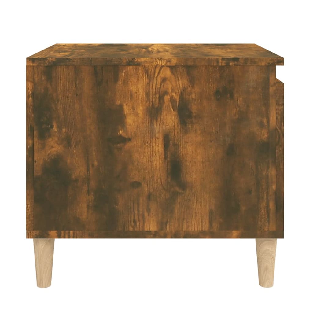 Tavolino da Salotto-Tavolino da soggiorno-Tavolo Rovere Fumo 100x50x45 cm Legno Multistrato 288875