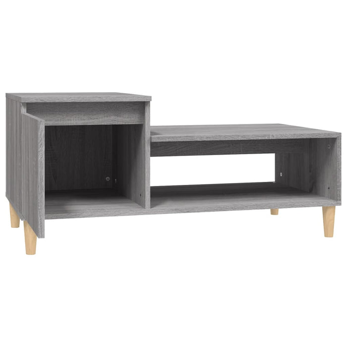 Tavolino da Salotto grigio sonoma 100x50x45cm Legno Multistrato cod mxl 26105