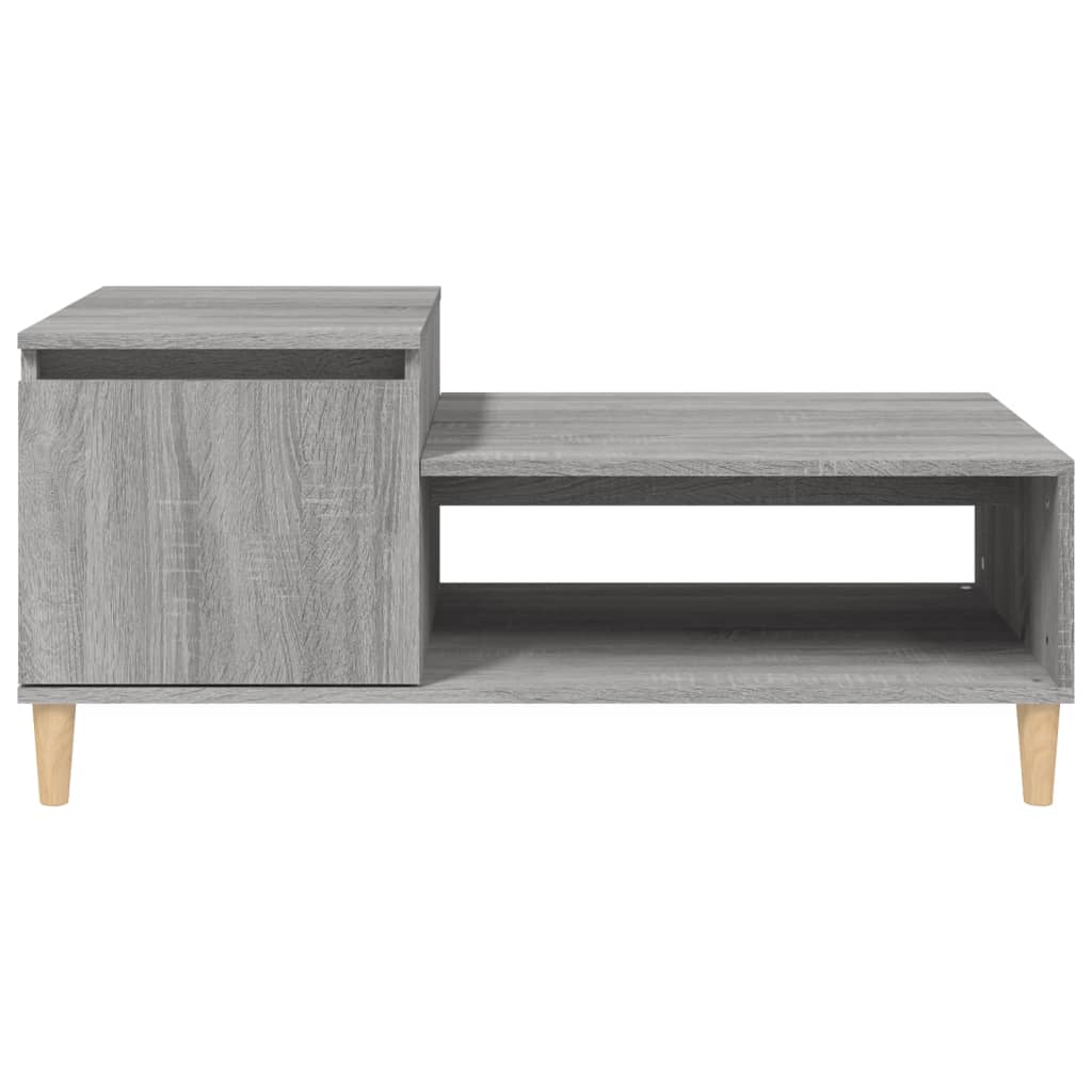 Tavolino da Salotto grigio sonoma 100x50x45cm Legno Multistrato cod mxl 26105