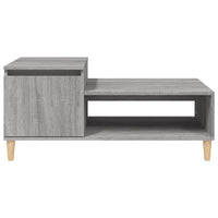 Tavolino da Salotto grigio sonoma 100x50x45cm Legno Multistrato cod mxl 26105