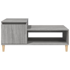 Tavolino da Salotto grigio sonoma 100x50x45cm Legno Multistrato cod mxl 26105