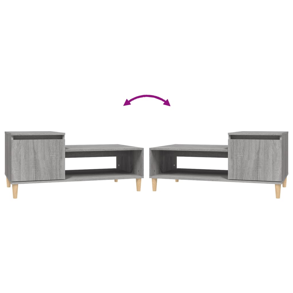 Tavolino da Salotto grigio sonoma 100x50x45cm Legno Multistrato 821130