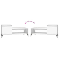 Tavolino da Salotto Bianco 100x50x45 cm in Legno Multistrato cod mxl 26109