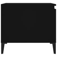 Tavolino da Salotto Nero 100x50x45 cm in Legno Multistrato 821133