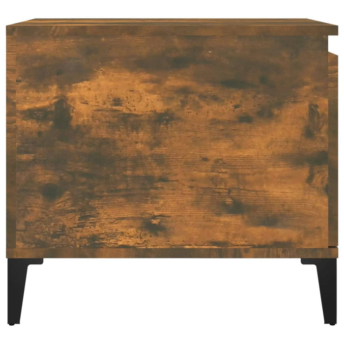 Tavolino da Salotto-Tavolino da soggiorno-Tavolo Rovere Fumo 100x50x45 cm Legno Multistrato 129421