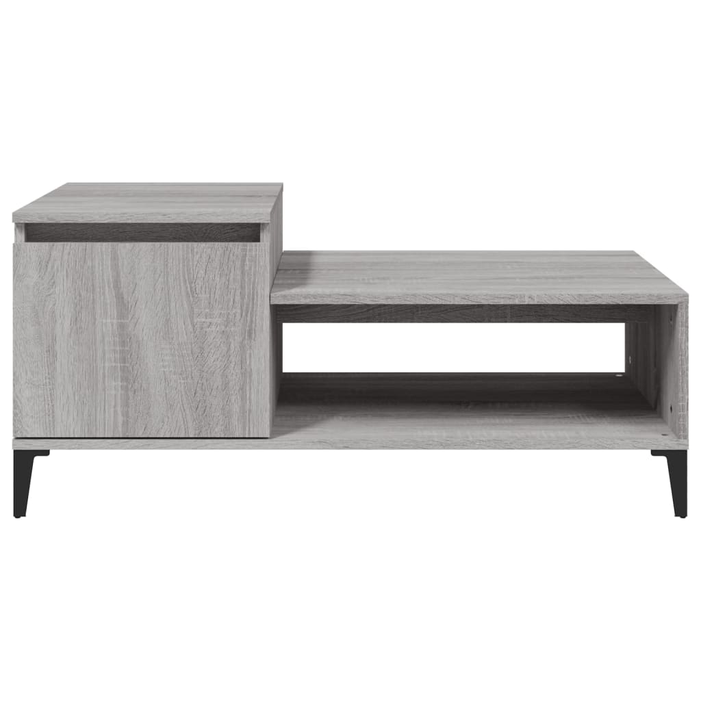 Tavolino da Salotto grigio sonoma 100x50x45cm Legno Multistrato cod mxl 26110