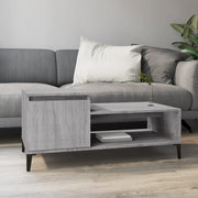 Tavolino da Salotto grigio sonoma 100x50x45cm Legno Multistrato cod mxl 26110