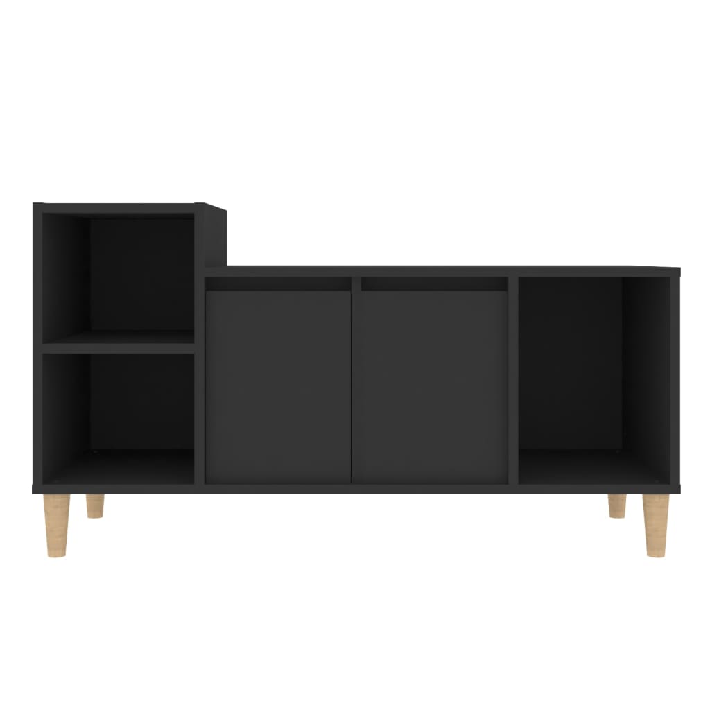 Mobile Porta TV Nero 100x35x55 cm in Legno Multistrato 821173