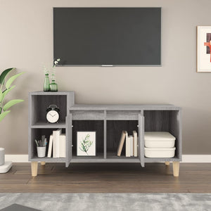 Mobile TV Grigio Sonoma 100x35x55 cm in Legno Multistrato 821178