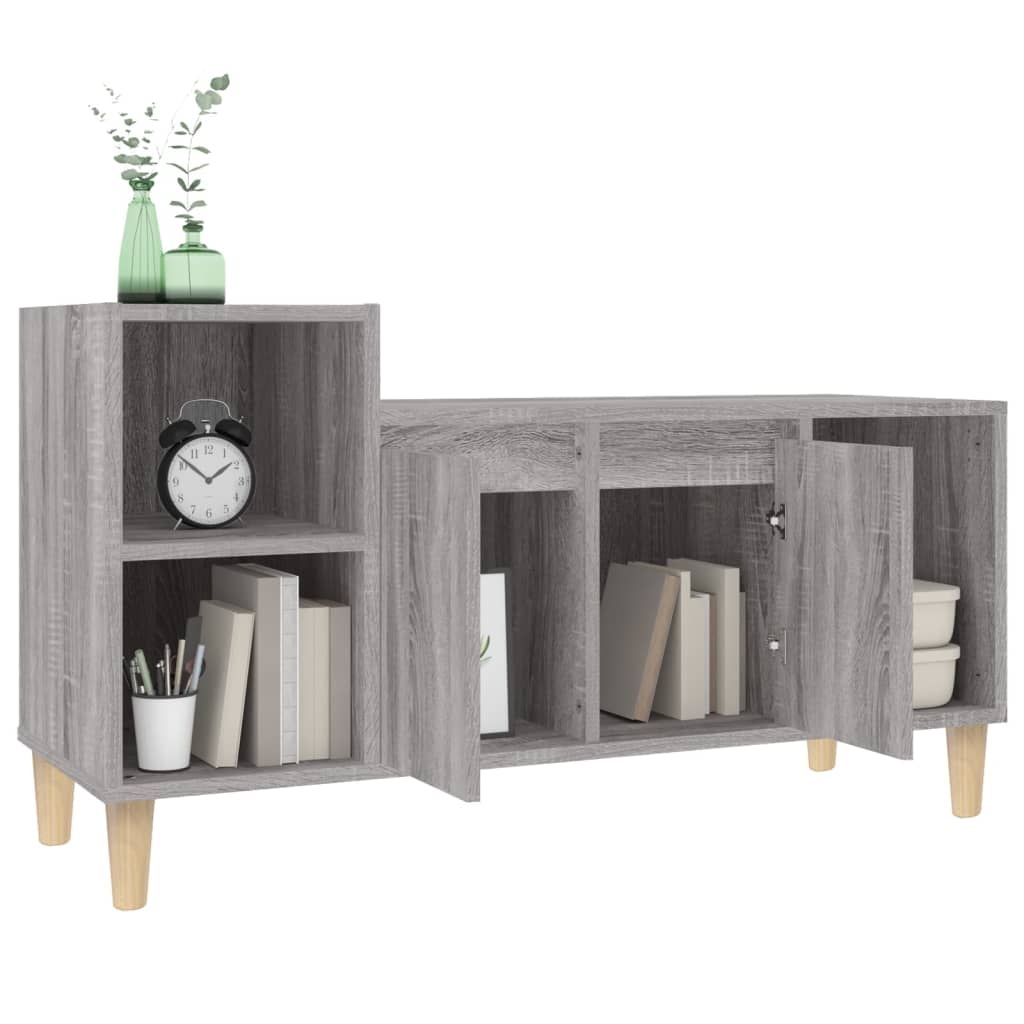 Mobile TV Grigio Sonoma 100x35x55 cm in Legno Multistrato 821178