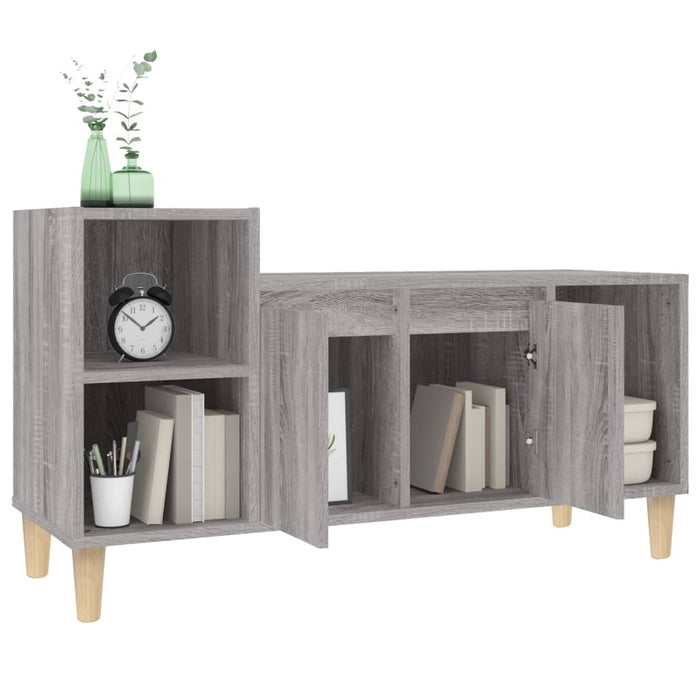 Mobile TV Grigio Sonoma 100x35x55 cm in Legno Multistrato 821178