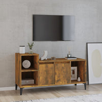 Mobile TV-Credenza per TV-Console TV Rovere Fumo 100x35x55 cm in Legno Multistrato 299550