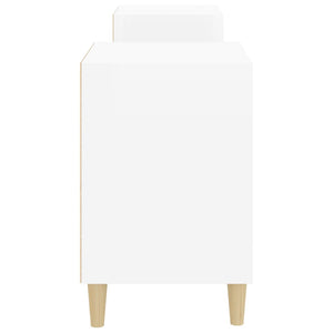 Mobile Porta TV Bianco Lucido 160x35x55 cm in Legno Multistrato cod mxl 26429