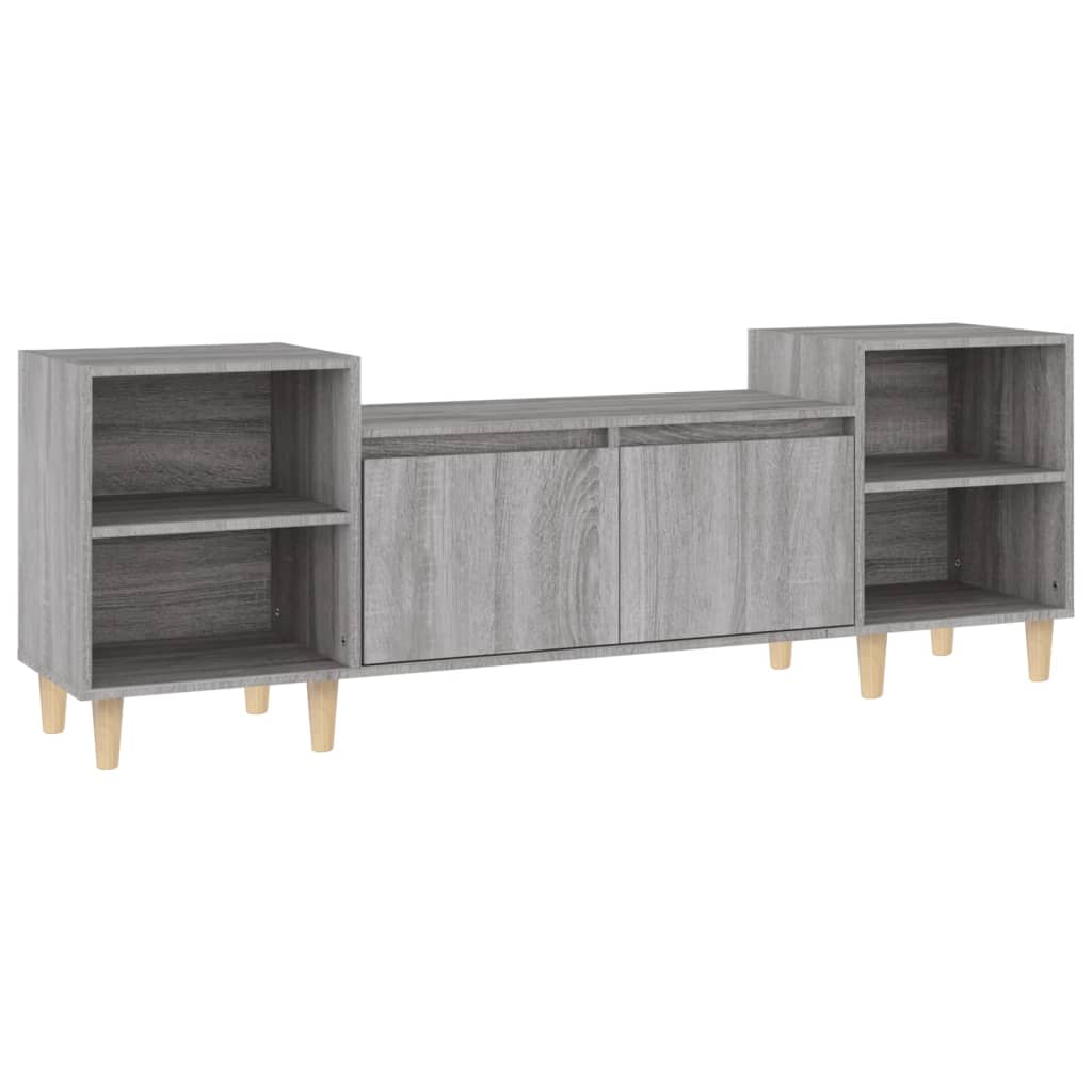 Mobile TV-Credenza TV-Console TV Grigio Sonoma 160x35x55 cm in Legno Multistrato 495667