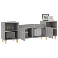 Mobile TV-Credenza TV-Console TV Grigio Sonoma 160x35x55 cm in Legno Multistrato 495667