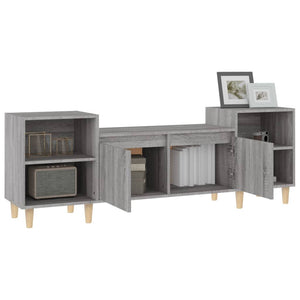 Mobile TV-Credenza TV-Console TV Grigio Sonoma 160x35x55 cm in Legno Multistrato 495667