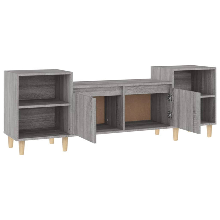 Mobile TV-Credenza TV-Console TV Grigio Sonoma 160x35x55 cm in Legno Multistrato 495667