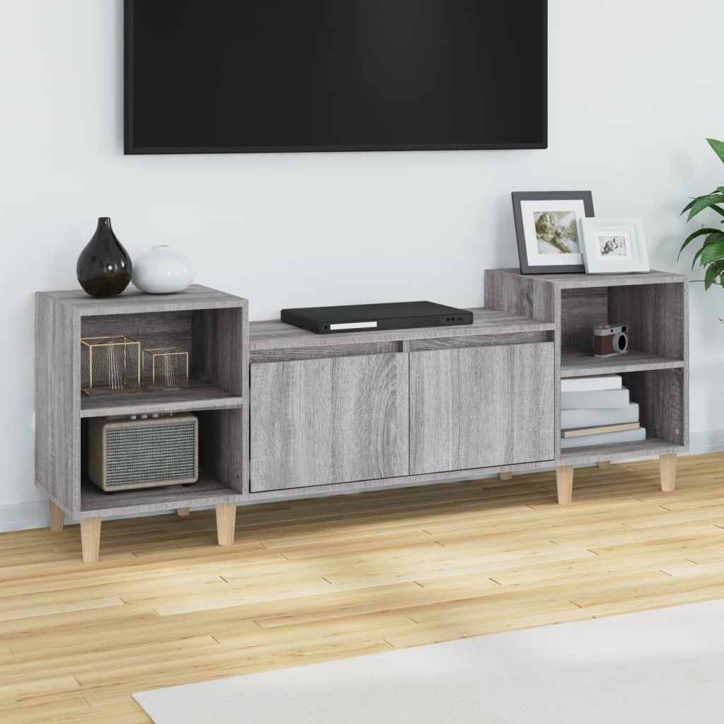 Mobile TV-Credenza TV-Console TV Grigio Sonoma 160x35x55 cm in Legno Multistrato 495667