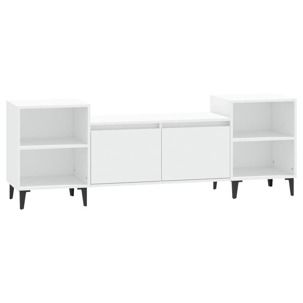Mobile Porta TV Bianco 160x35x55 cm in Legno Multistrato cod mxl 23498